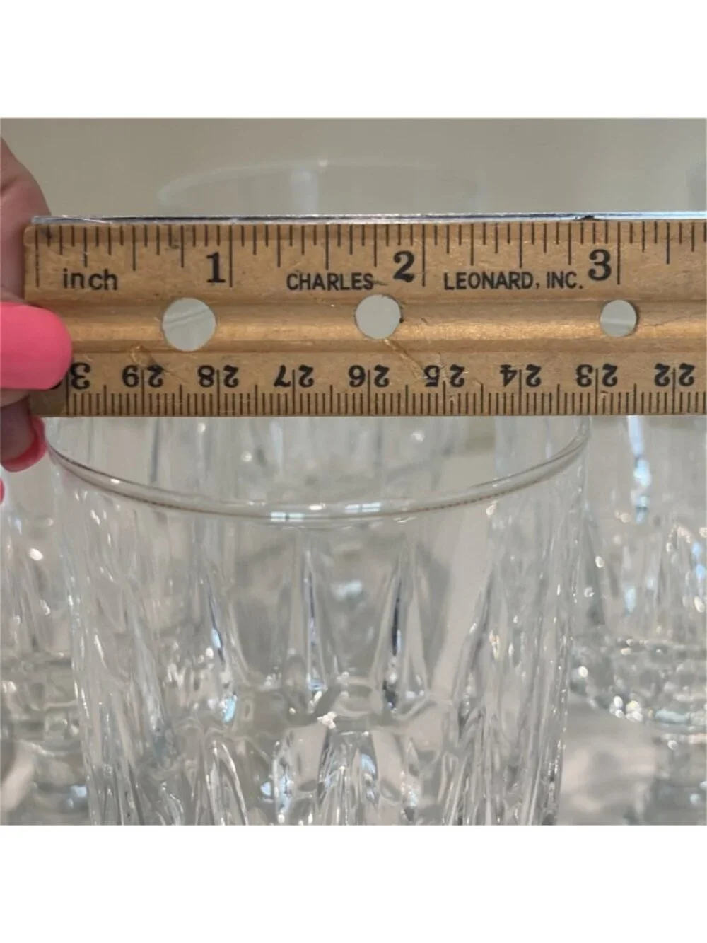 VTG Cristal d'Arques Durand Louvre Wine Glass 6 Ounces France Crystal Set of 6